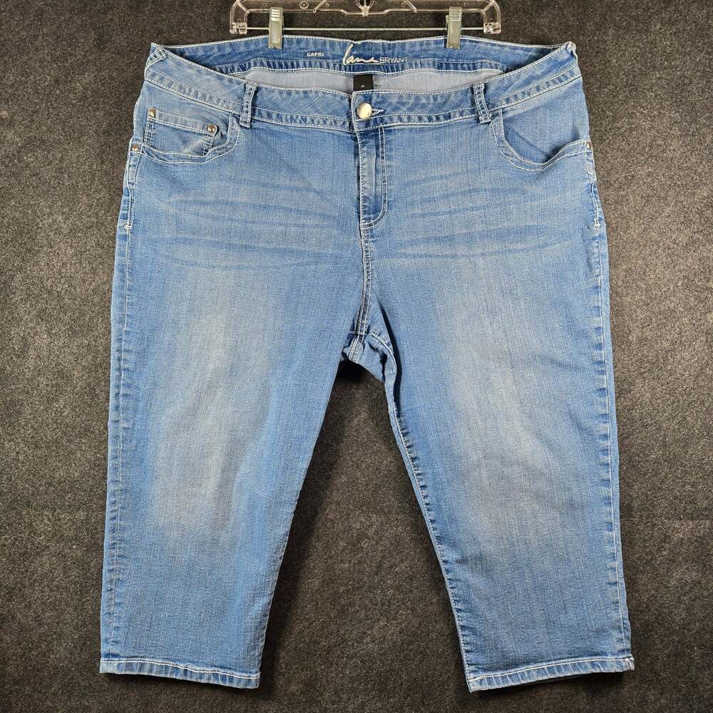 Lane Bryant High-Rise Super Stretch Skinny Capri Jeans Womens Size 22